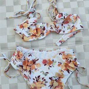 Abercrombie High-Waisted Floral Bikini Set